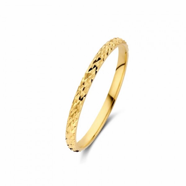 Rivoli Laura anello in oro 14 carati con taglio a diamante