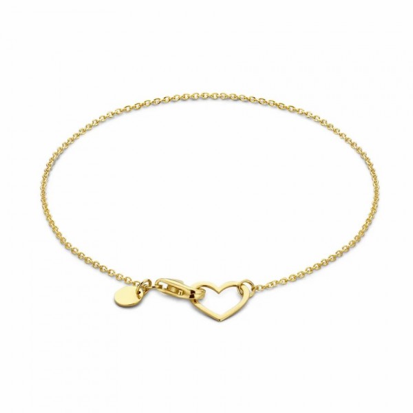 Belleville Amore bracciale in oro 14 carati con il cuore