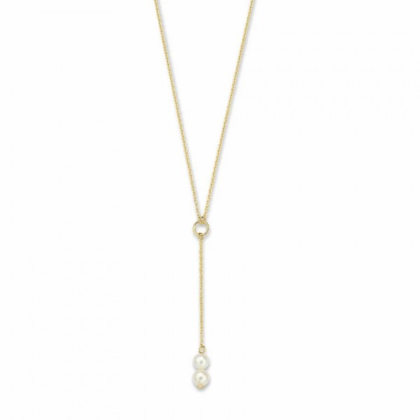 Belleville Luna collana in oro 14 carati con perle d'acqua dolce